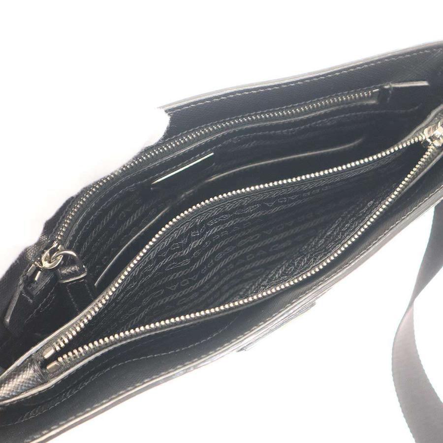 良品 プラダ 2VH086 レザー サフィアーノ ショルダーバッグ ユニセックス PRADA（プラダ） サフィアーノレザー ショルダーバッグ 2VH086