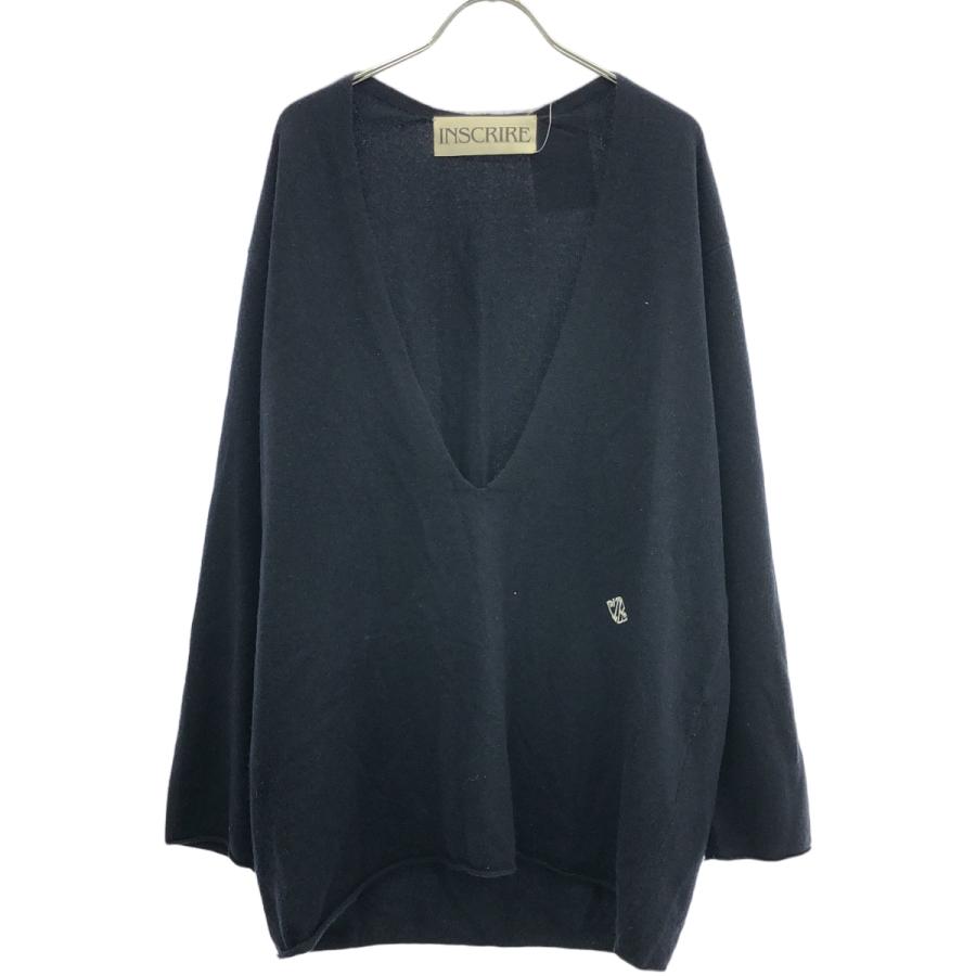 INSCRIRE（アンスクリア） 21AW ディープVネック エルボーパッチ