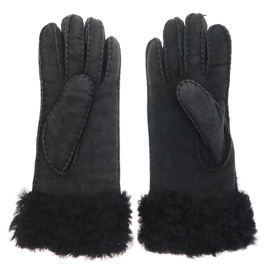 新品 16500円 emu AUSTRALIA ムートン 手袋 グローブ 黒 EMU Australia（エミュ オーストラリア） エミュー オーストラリア