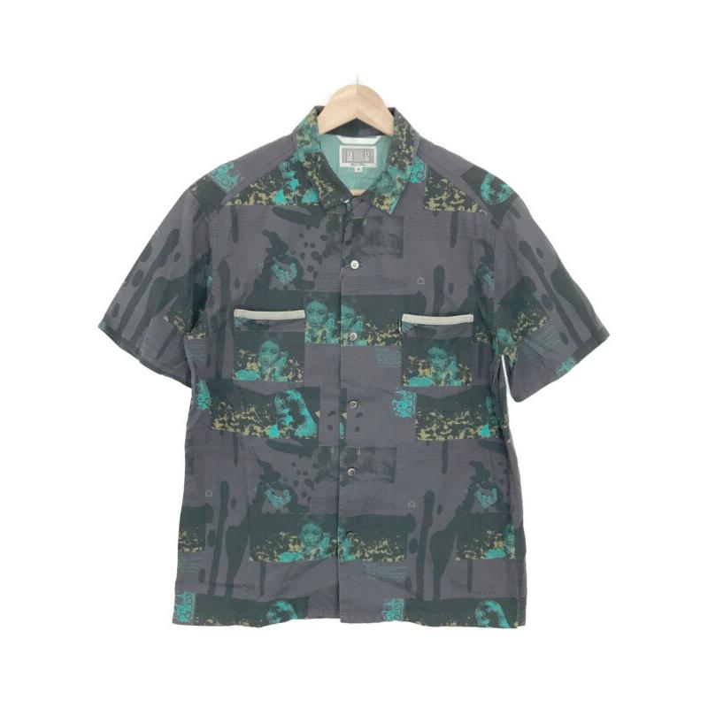 C.E シーイー graphic S/S shirt 総柄オープンカラーシャツ パープル M 