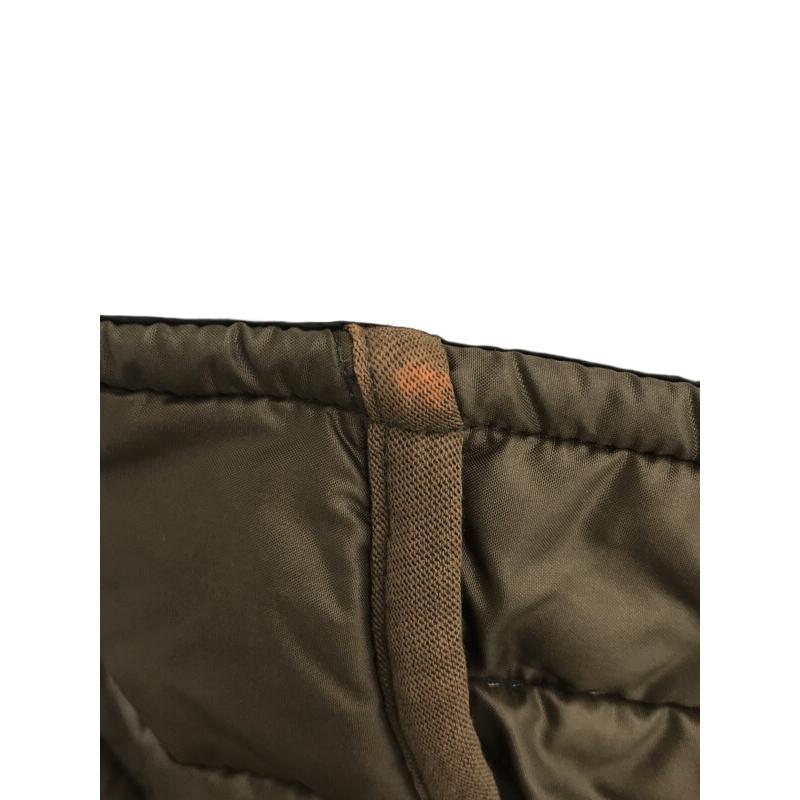 Demobaza デモバザ 変形ポリエステルパデットコート カーキ×ブラック F