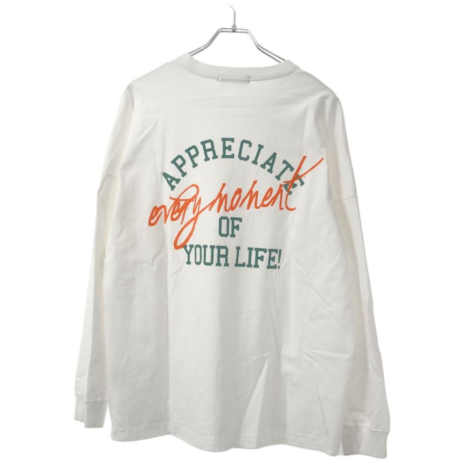 ALWAYS OUT OF STOCK オールウェイズ アウト オブ ストック 23SS APPRECIATE L/S TEE バックプリントロングスリーブカットソー ホワイト L  ITL22DPIX99Y｜modescape｜02