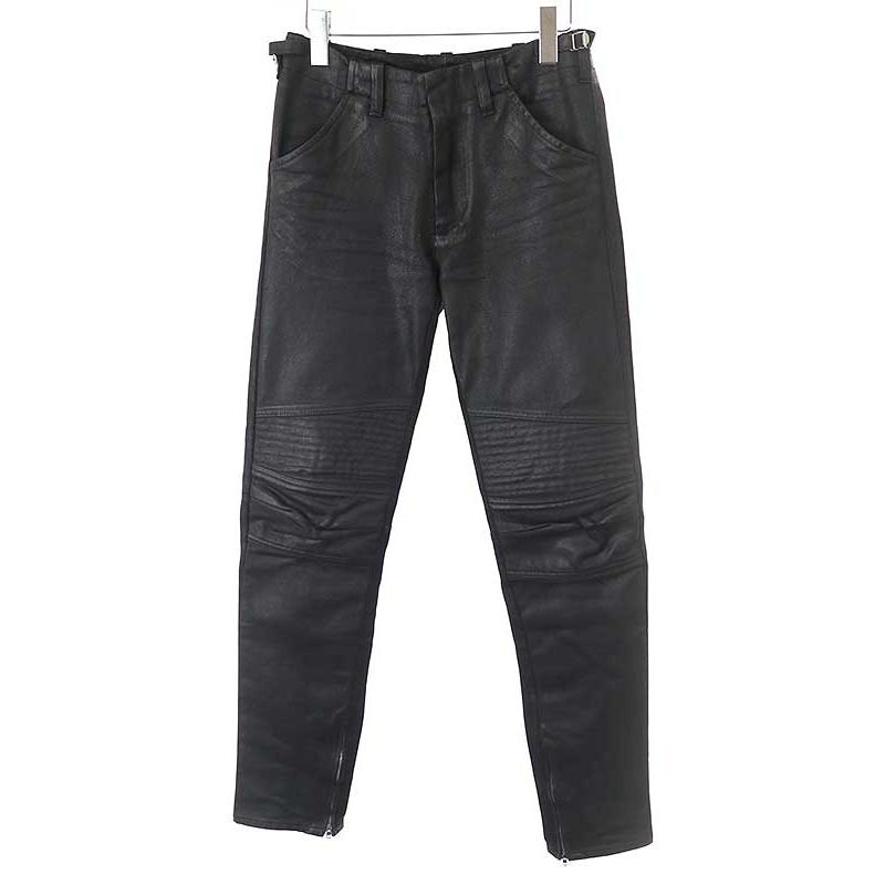 HELMUT LANG ヘルムート ラング 初期 COATED BLACK BIKER DENIM 