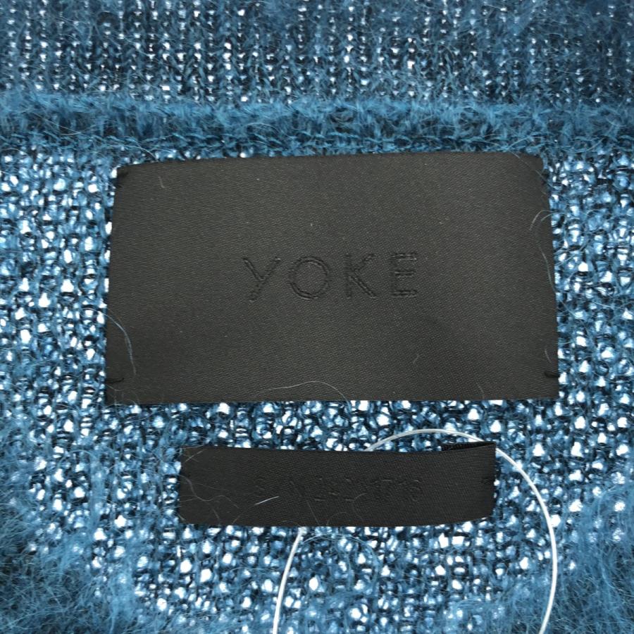 YOKE ヨーク 24AW BRUSHED MOHAIR SWEATER モヘアニットセーター YK24FW0840S ブルー 3 YOAK（ヨーク） YOKE 24AW BRUSHED MOHAIR SWEATER モヘアニット