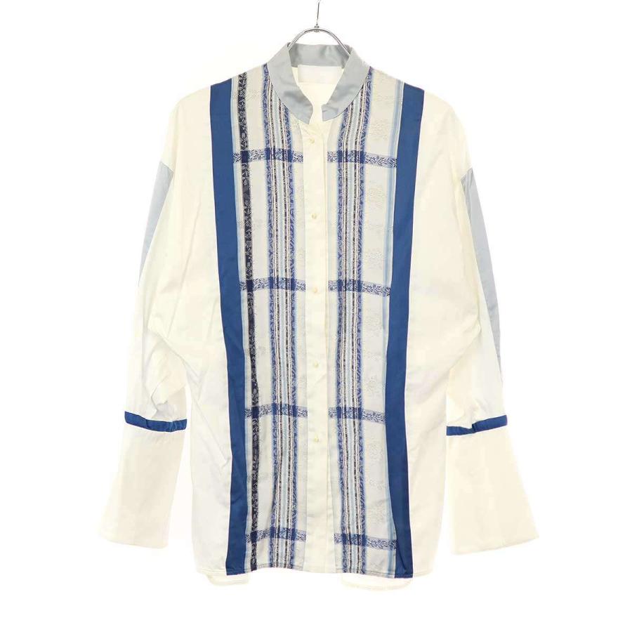 シャツ/ブラウス(長袖/七分) mame - Mame Floral Stripe Jacquard Shirt mame kurogouchi マメ クロゴウチ 19AW floral stripe jacquard