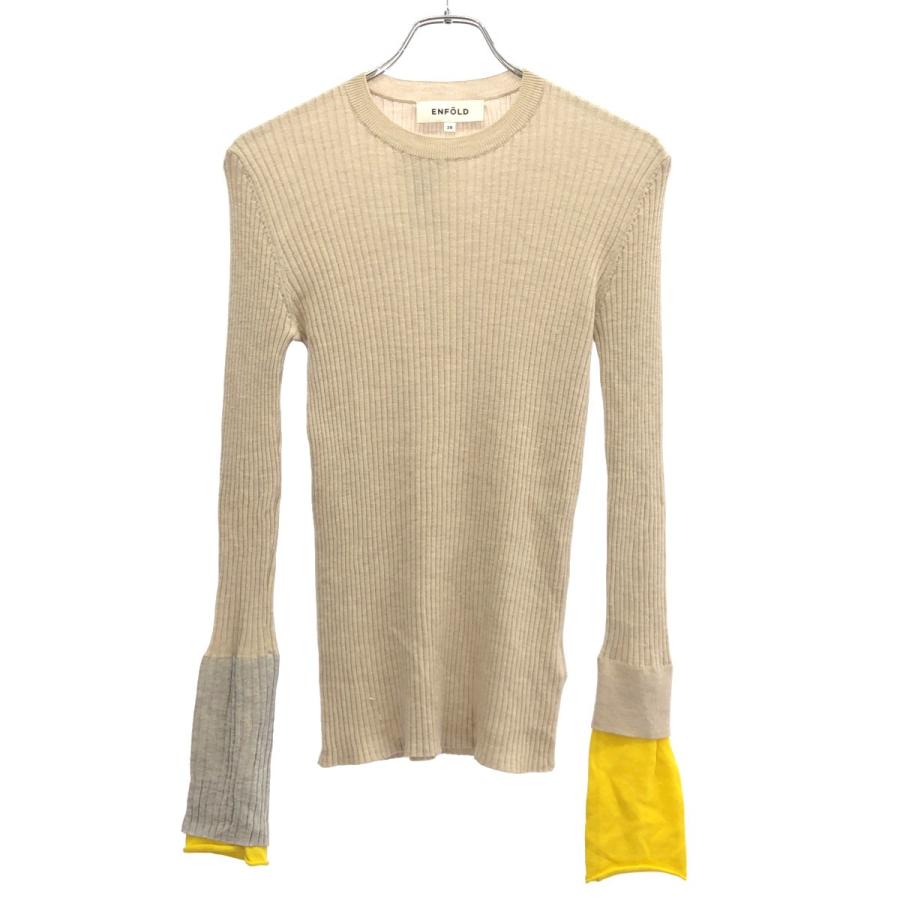 ENFOLD（エンフォルド） 21SS Soft Wool Rib レイヤーリブPO ニット