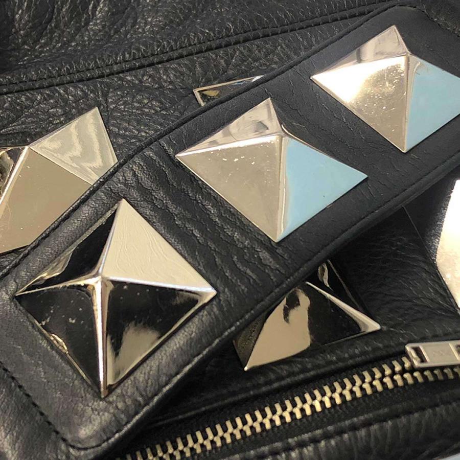 ✨極美品✨　LIMI feu / リミフゥ　ショルダーバッグ LIMI feu（リミフゥ） スタッズデザイン カウハイドレザーショルダー