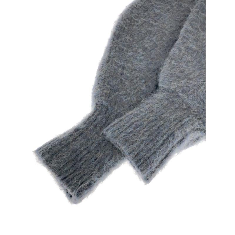 CLANE クラネ 21AW ROUND SLEEVE MOHAIR KNIT TOP ラウンドスリーブモヘアニットトップス ブルー 2 CLANE - ROUND SLEEVE MOHAIR KNIT TOPS - ラウンドスリーブ