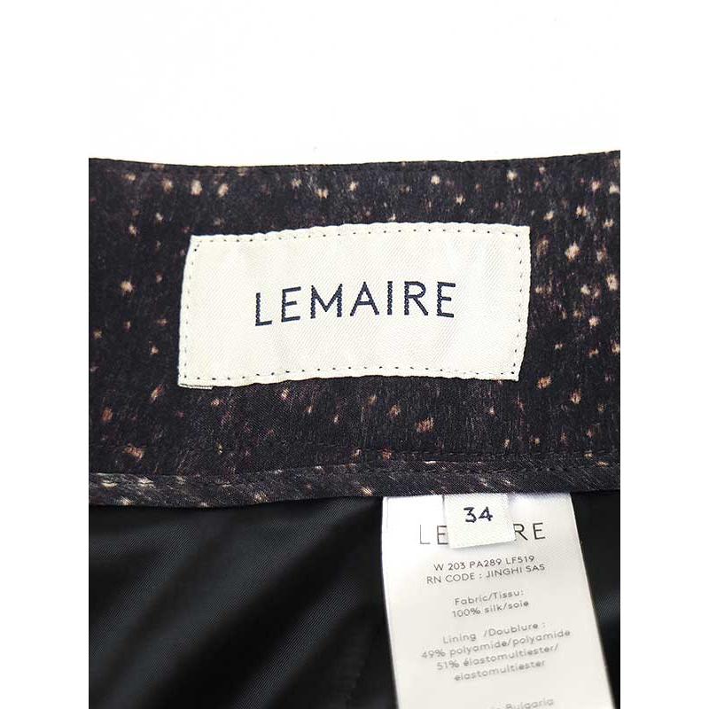 LEMAIRE ルメール 20AW 総柄 シルクベルテッドワイドパンツ LEMAIRE ルメール 20AW 総柄 シルクベルテッドワイドパンツ