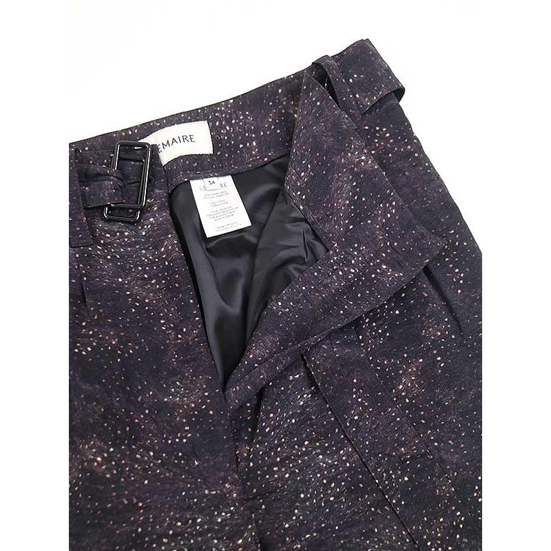 LEMAIRE ルメール 20AW 総柄 シルクベルテッドワイドパンツ LEMAIRE ルメール 20AW 総柄 シルクベルテッドワイドパンツ