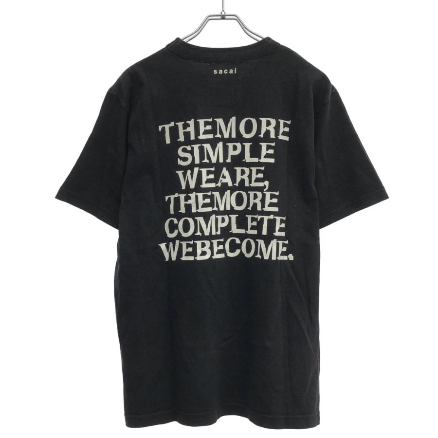 sacai バックプリントT sacai（サカイ） 24SS バックプリントTシャツ 24-0798S ブラック 4