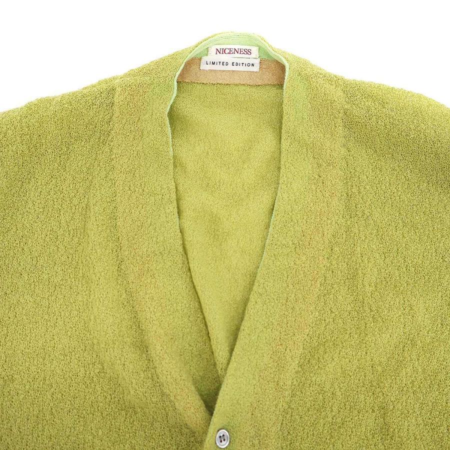 NICENESS MASCIS ナイスネス ニットカーディガン M NICENESS ナイスネス 24SS MASCIS モヘヤリネンサマーニット