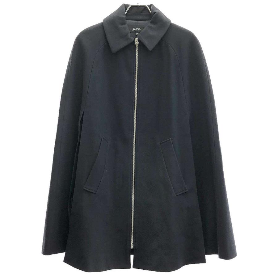 A.P.C.（アーペーセー） A.P.C ジップアップメルトン ケープコート