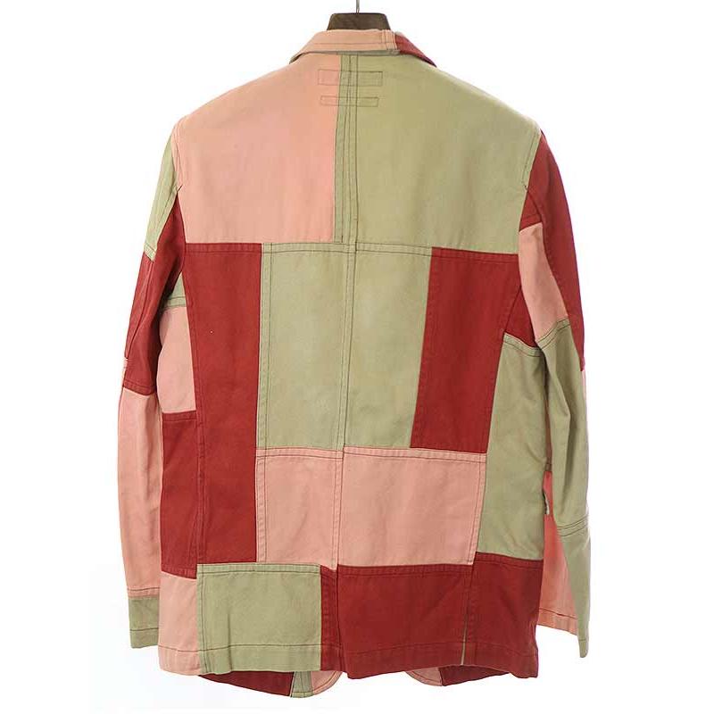 COMME des GARCONS SHIRT コムデギャルソンシャツ 2004SS パッチワークテーラードジャケット ミックス M ITLOGOGVFCYC｜modescape｜02