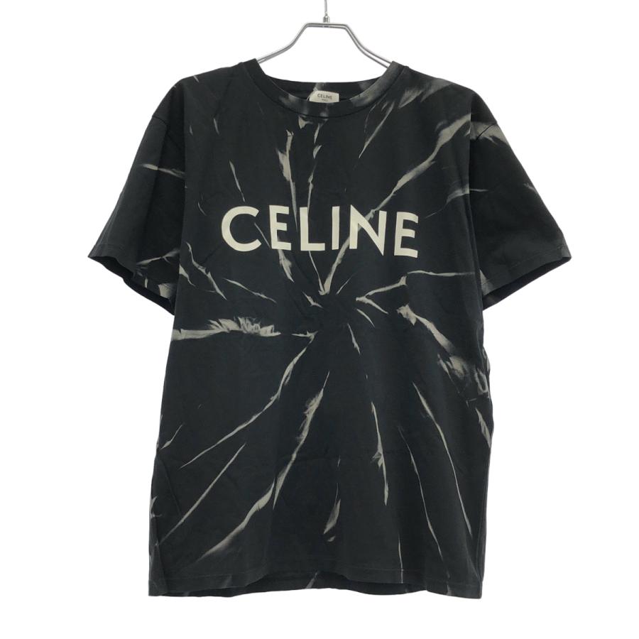 CELINE（セリーヌ） タイダイロゴプリントTシャツ 2X820643O ブラック