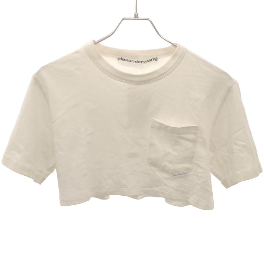 alexanderwang.t ホワイト クロップドシャツ