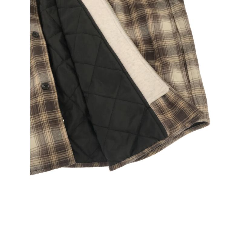 Supreme シュプリーム 21AW Hooded Flannel Zip Up Shirt フーデッドフランネルチェックシャツ  ブラウン XL ITLSS6UKPTKK｜modescape｜06