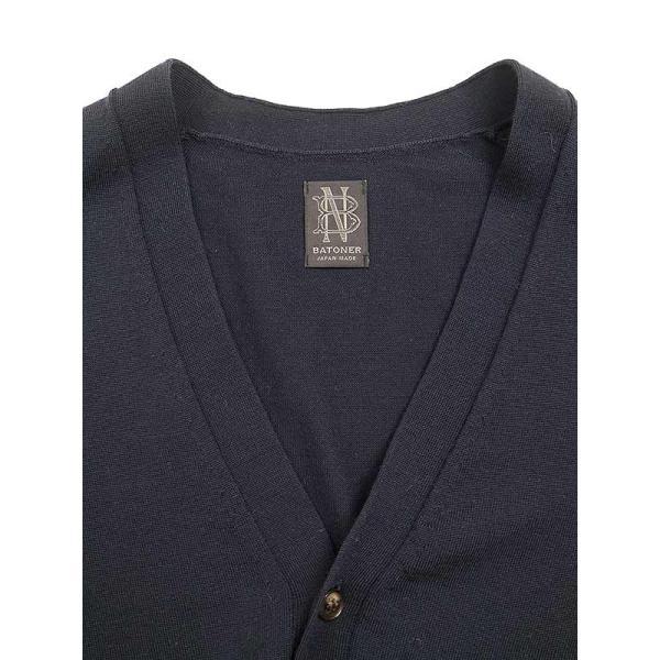 BATONER（バトナー） 21AW SUPERIOR MERINO V-NECK CARDIGAN メリノ 