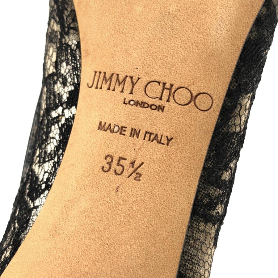 JIMMY CHOO ジミー チュウ ブラックレースヒールパンプス ブラック 35 1/2 ITM2I9CJ3UJW_5