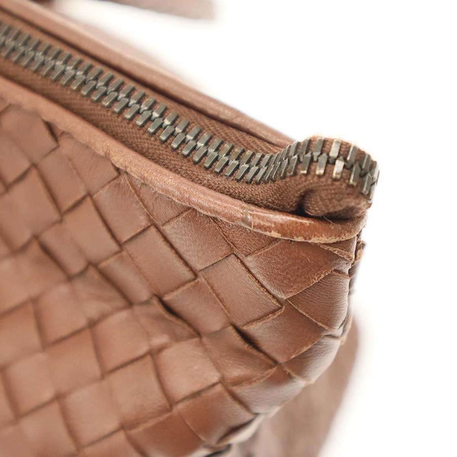 極美品 ボッテガヴェネタ トートバッグ レザー ブラウン A4 BOTTEGA VENETA（ボッテガ・ヴェネタ） イントレチャートレザートート