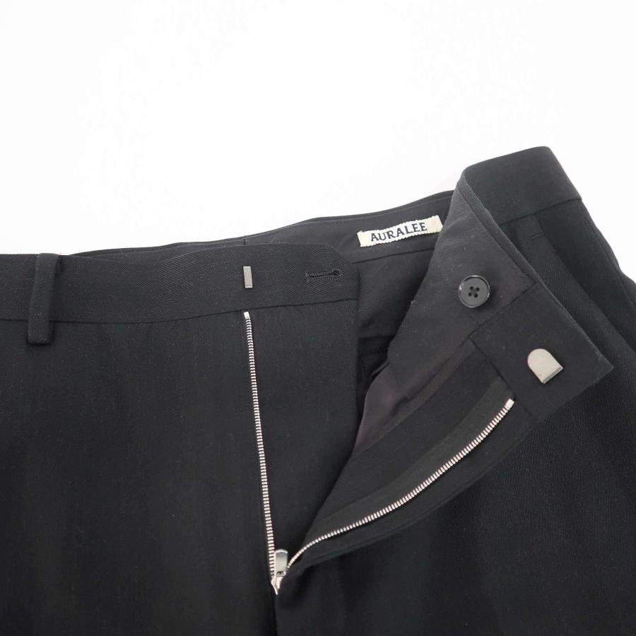 AURALEE パンツ A25AP02MG 黒 サイズ4 25aw AURALEE（オーラリー） 25AW LIGHT WOOL MAX GABARDINE SLACKS ライト