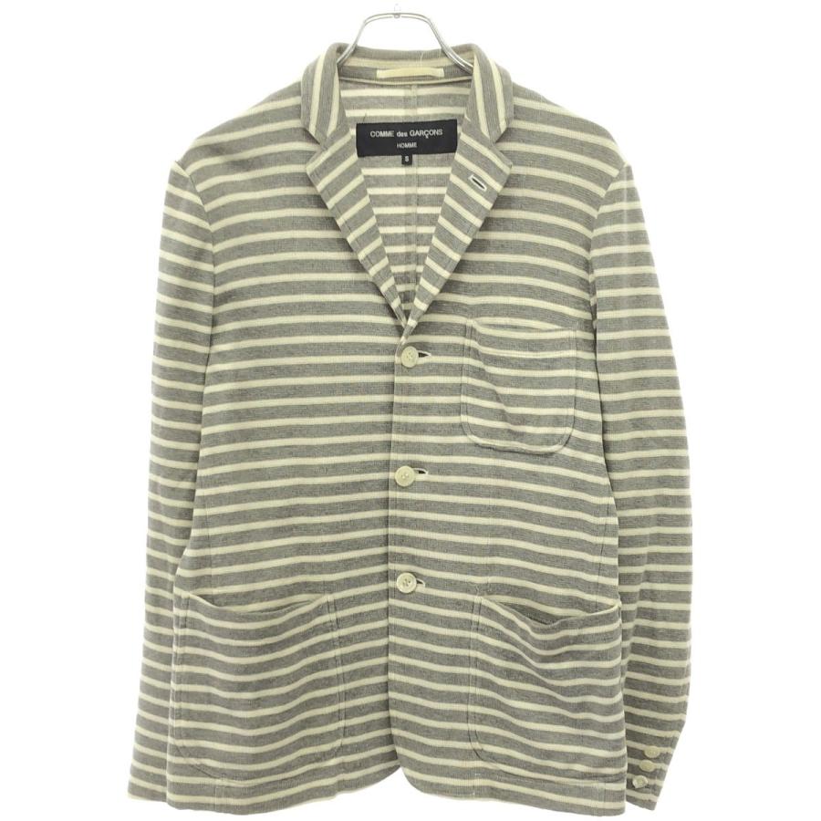 コムデギャルソンオムプリュス テーラードジャケット ボーダー COMME des GARCONS HOMME コムデギャルソンオム 12SS コットンボーダー