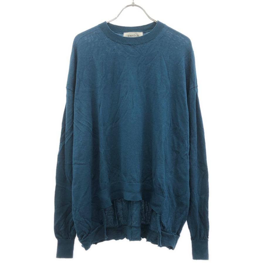 ENFOLD（エンフォルド） ハイゲージウールBOXプルオーバーニット