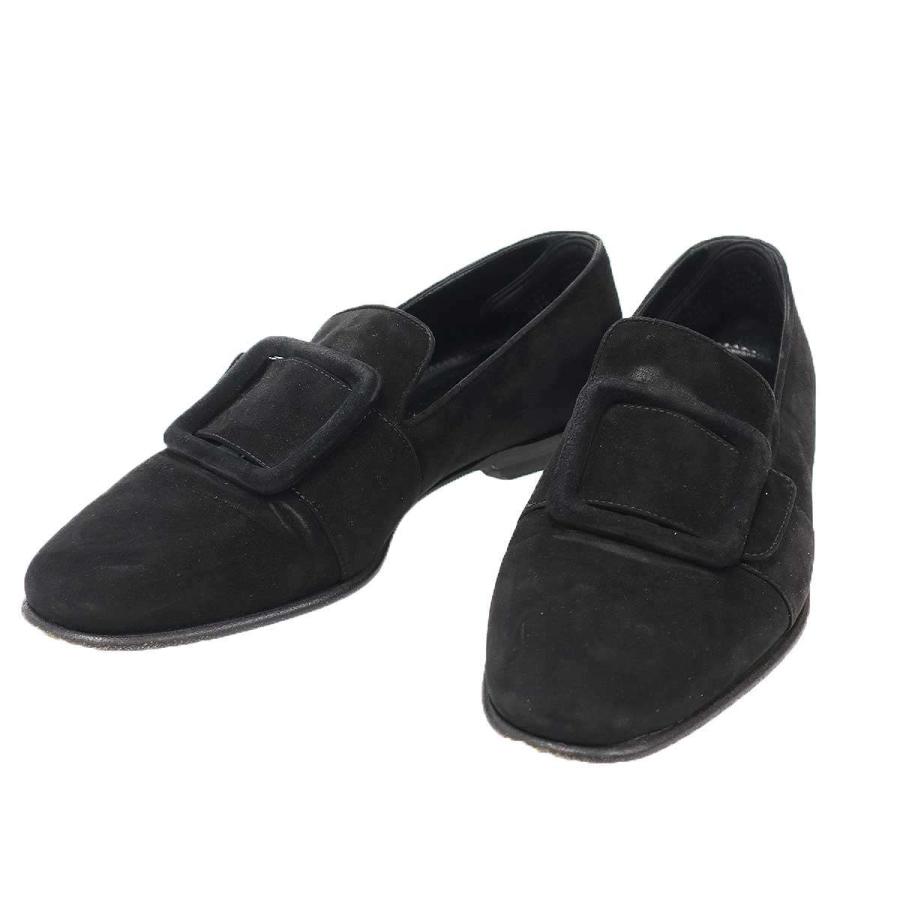 MANOLO BLAHNIK（マノロブラニク） スウェードレザーローファー 