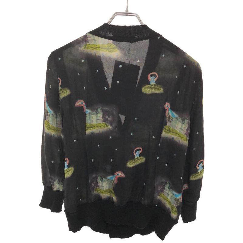 UNDERCOVER - UNDER COVER アンダーカバー 22SS シルクニットカーディガン ブラック 2 UC1B1403-1 UNDERCOVER（アンダーカバー） 22SS シルクニットカーディガン