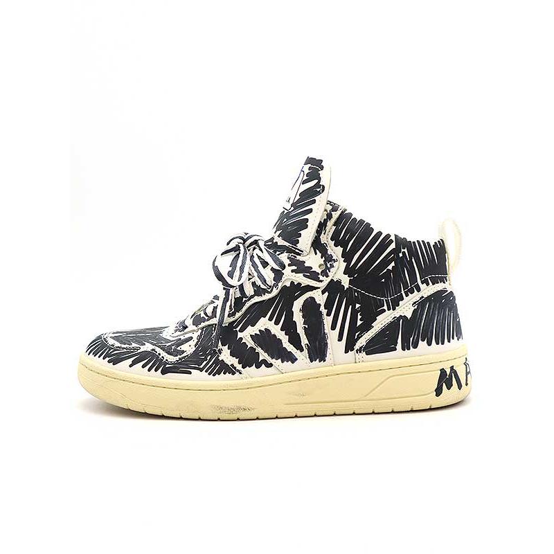MARNI MARNI×VEJA マルニ×ベジャ V-15 落書きプリントハイカット MARNI MARNI×VEJA マルニ×ベジャ V-15 落書きプリントハイカット