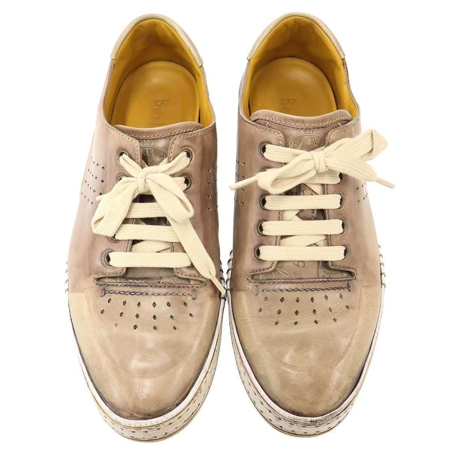 Berluti ベルルッティ プレイタイム パティーヌ ローカットレザースニーカー  ベージュ 8 1/2 Berluti（ベルルッティ） プレイタイム パティーヌ ローカットレザー