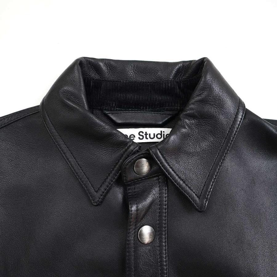 Acne Studios アクネストゥディオズ 20AW Leather Overshirt Acne Studios アクネストゥディオズ 20AW Leather Overshirt