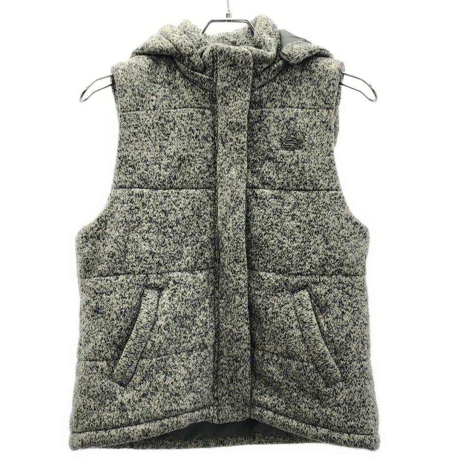 LACOSTE（ラコステ） 中綿入りフード付きニットベスト BF306EL グレー