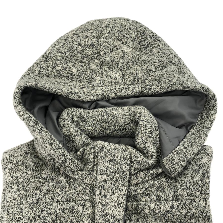 LACOSTE（ラコステ） 中綿入りフード付きニットベスト BF306EL グレー