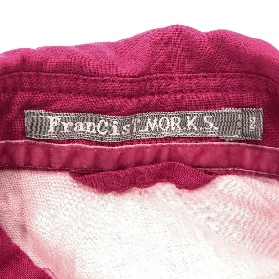 FranCisT_MOR.K.S フランシストモークス 22SS WASHED LINEN WIRED H/S HOOK SHIRT ウォッシュドリネンワイヤーフックシャツ MS2960 ピンク 2 シャツ FranCisT_MOR.K.S フランシストモークス 22SS WASHED LINEN