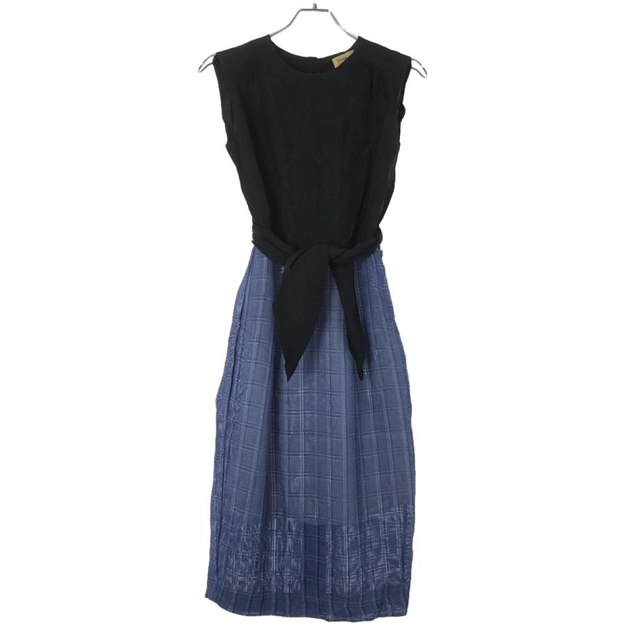 TOGA PULLA トーガ プルラ 14SS ノースリーブメッシュワンピース TP41  