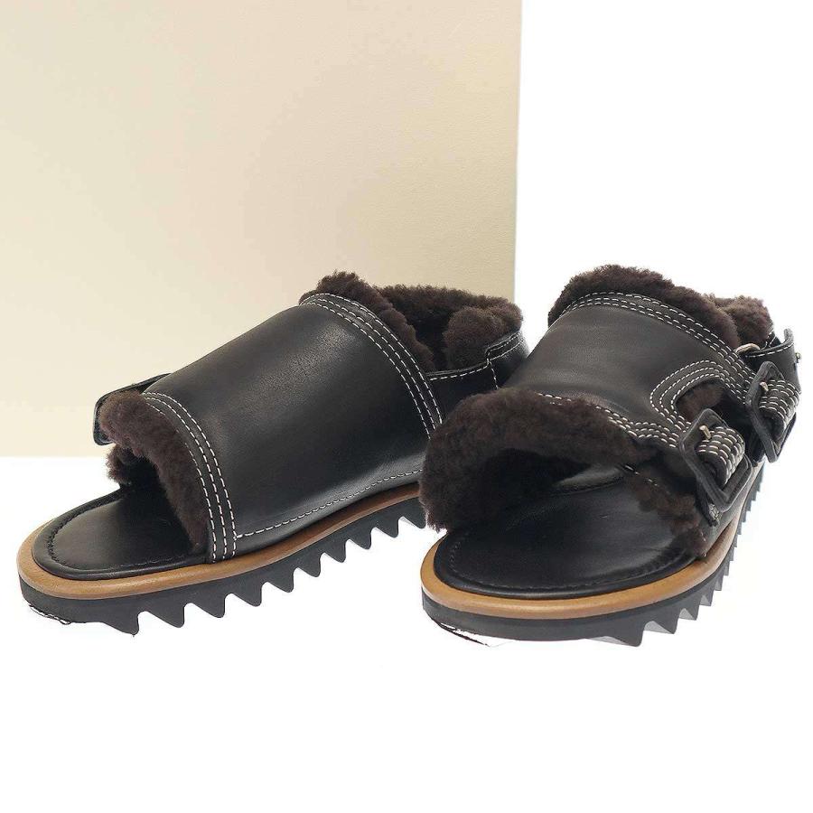 AURALEE FOOT THE COACHER レザーサンダル AURALEEオーラリー foot the coacherレザーサンダル - メルカリ