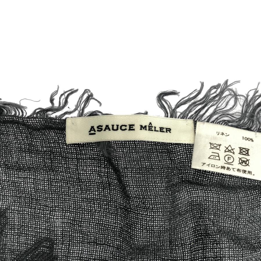 ASAUCE MELER アソースメレ リネン大判ストール グレー