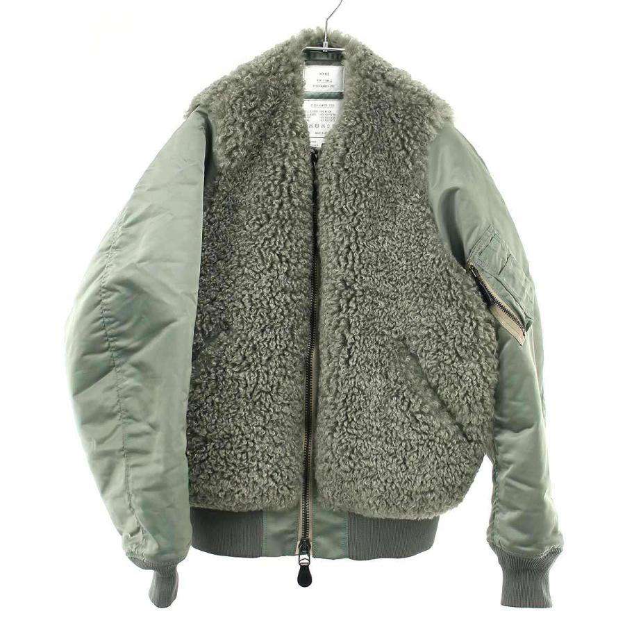 HYKE（ハイク） 25AW FAUX SHEARLING TYPE MA-1 JACKET ファー