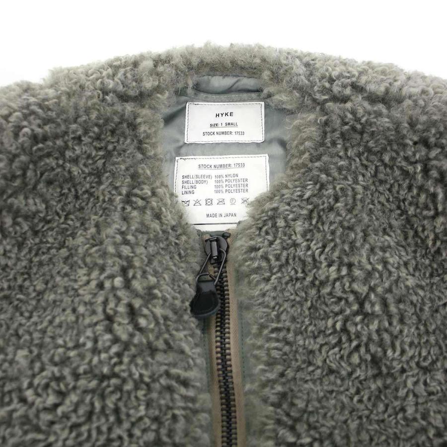 HYKE（ハイク） 25AW FAUX SHEARLING TYPE MA-1 JACKET ファー