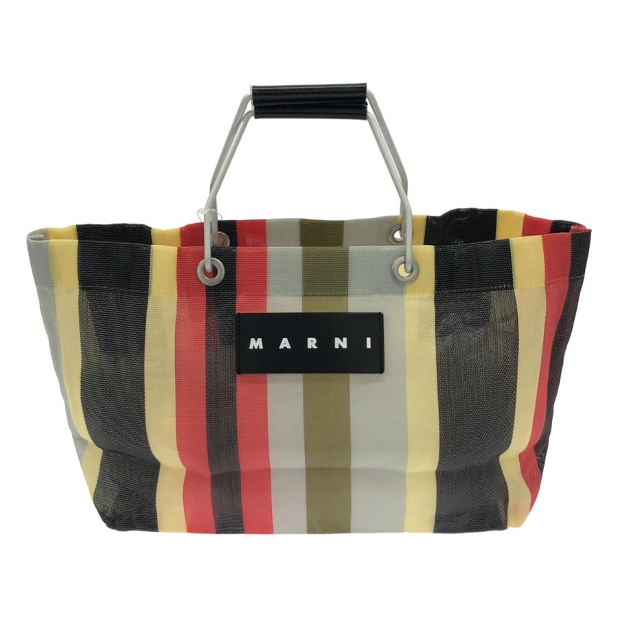 MARNI（マルニ） フラワーカフェ ストライプメッシュバッグ マルチ