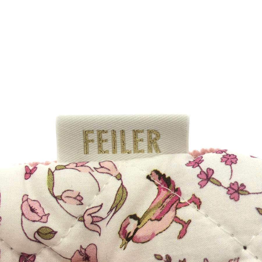feiler（フェイラー） ハイジ ガーデン 巾着ポーチ ピンク 