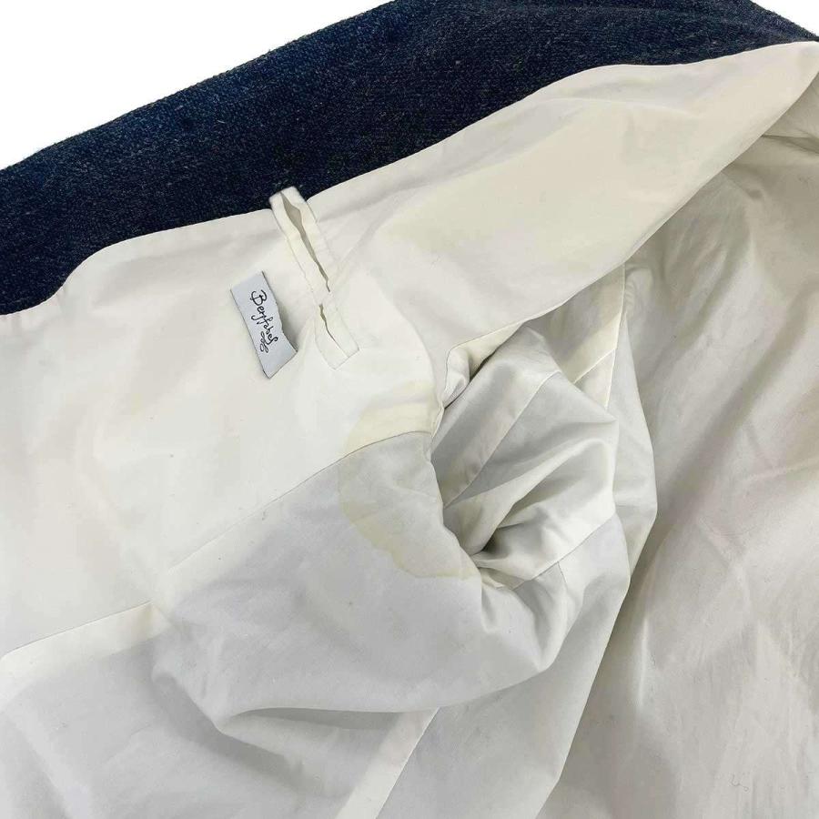 合馬公式アカウント bergfabel バーグファベル　ストライプコート BERGFABEL（バーグファベル） ツイードストライプコート ネイビー系