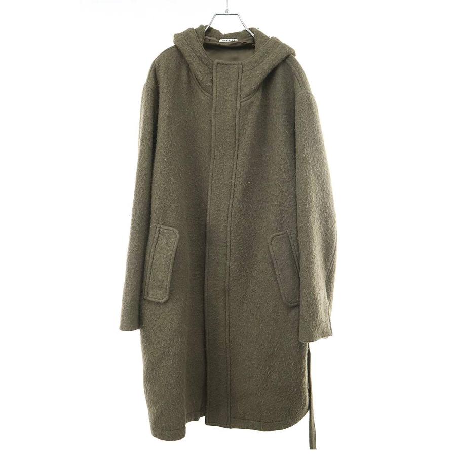 オーラリー　ブラッシュドアルパカウールメルトントレンチコート AURALEE（オーラリー） 23AW BRUSHED ALPACA WOOL MELTON HOODED COAT