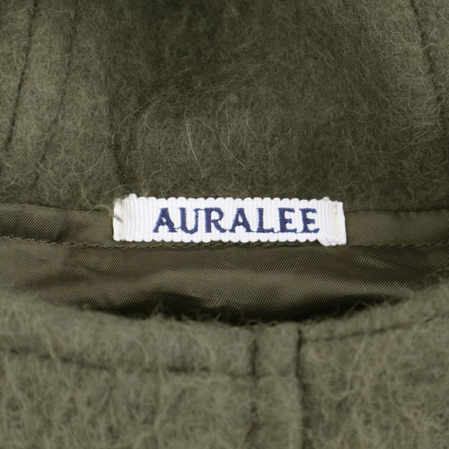 AURALEE（オーラリー） 23AW BRUSHED ALPACA WOOL MELTON HOODED COAT