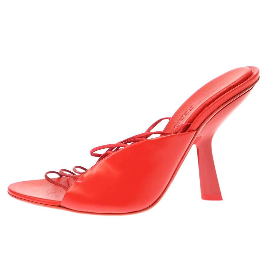 FERRAGAMO フェラガモ ミュールサンダル レッド 7 ITNA49QULLYS