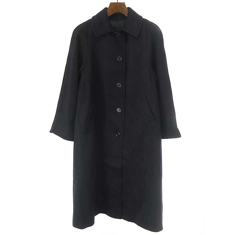 Aquascutum アクアスキュータム カシミヤロングコート ブラック 