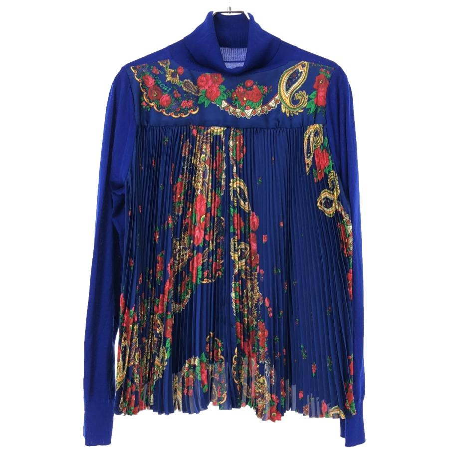 sacai（サカイ） 19AW バックプリーツタートルネックニットセーター 19