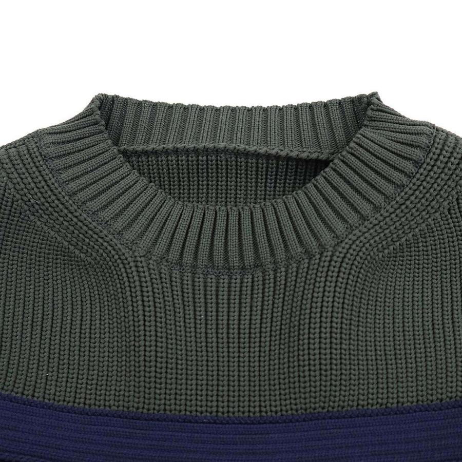 sacai サカイ 24AW Knit Dress ニットドレス ワンピース カーキ