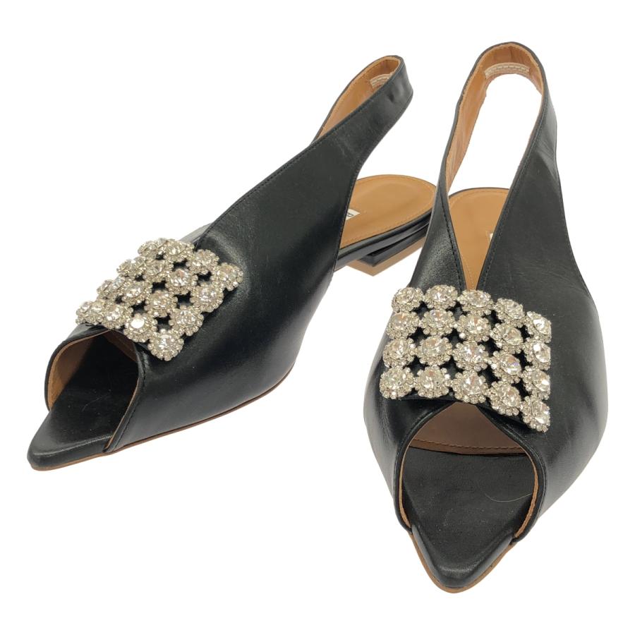 Pippichic ピッピシック バックストラップ ビジューサテンサンダル